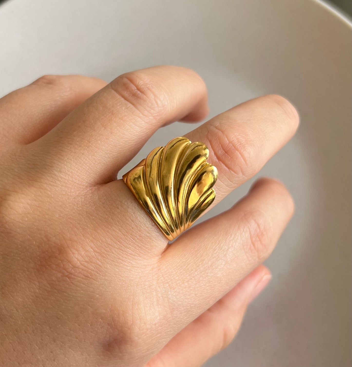 Anillo ajustable Almeja