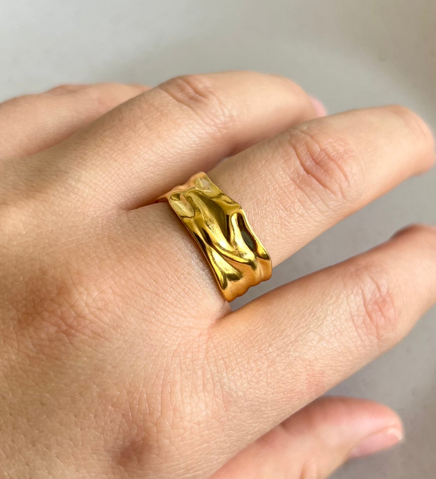 Anillo ajustable textura