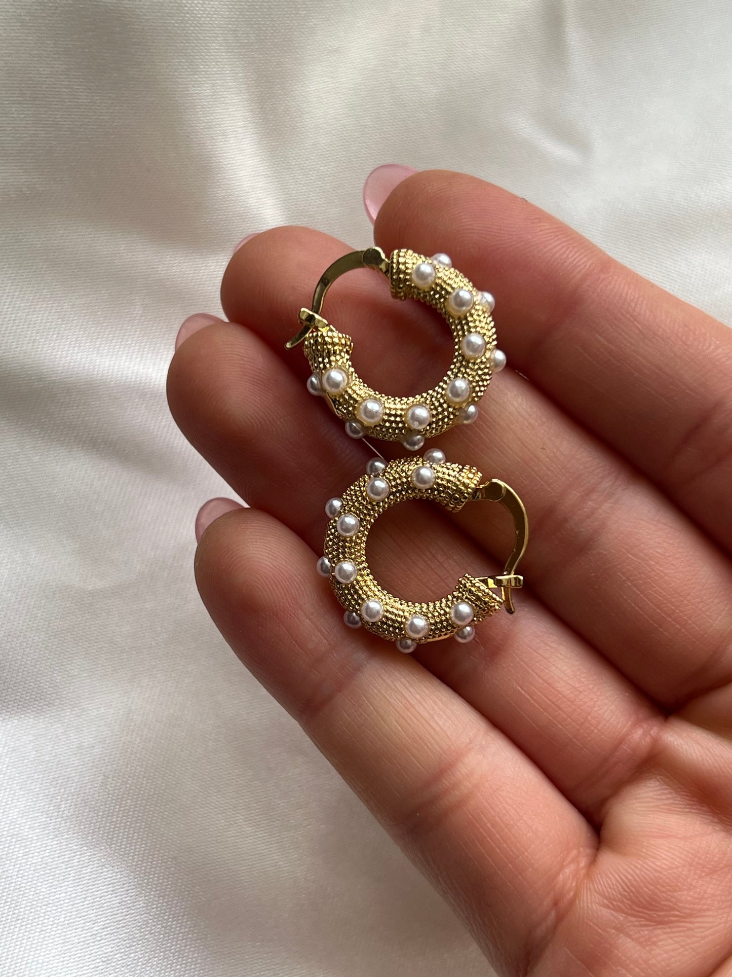 Argollas Julieta perlas