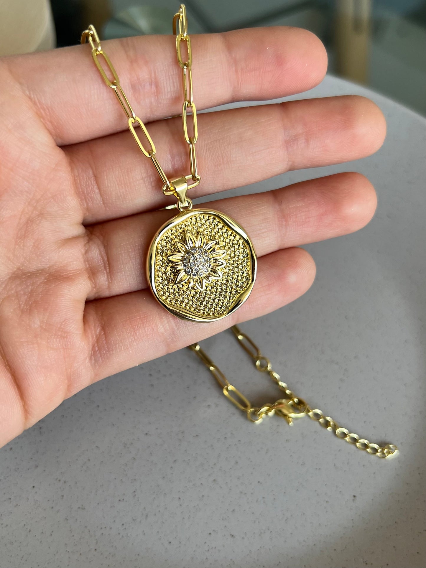 Collar girasol