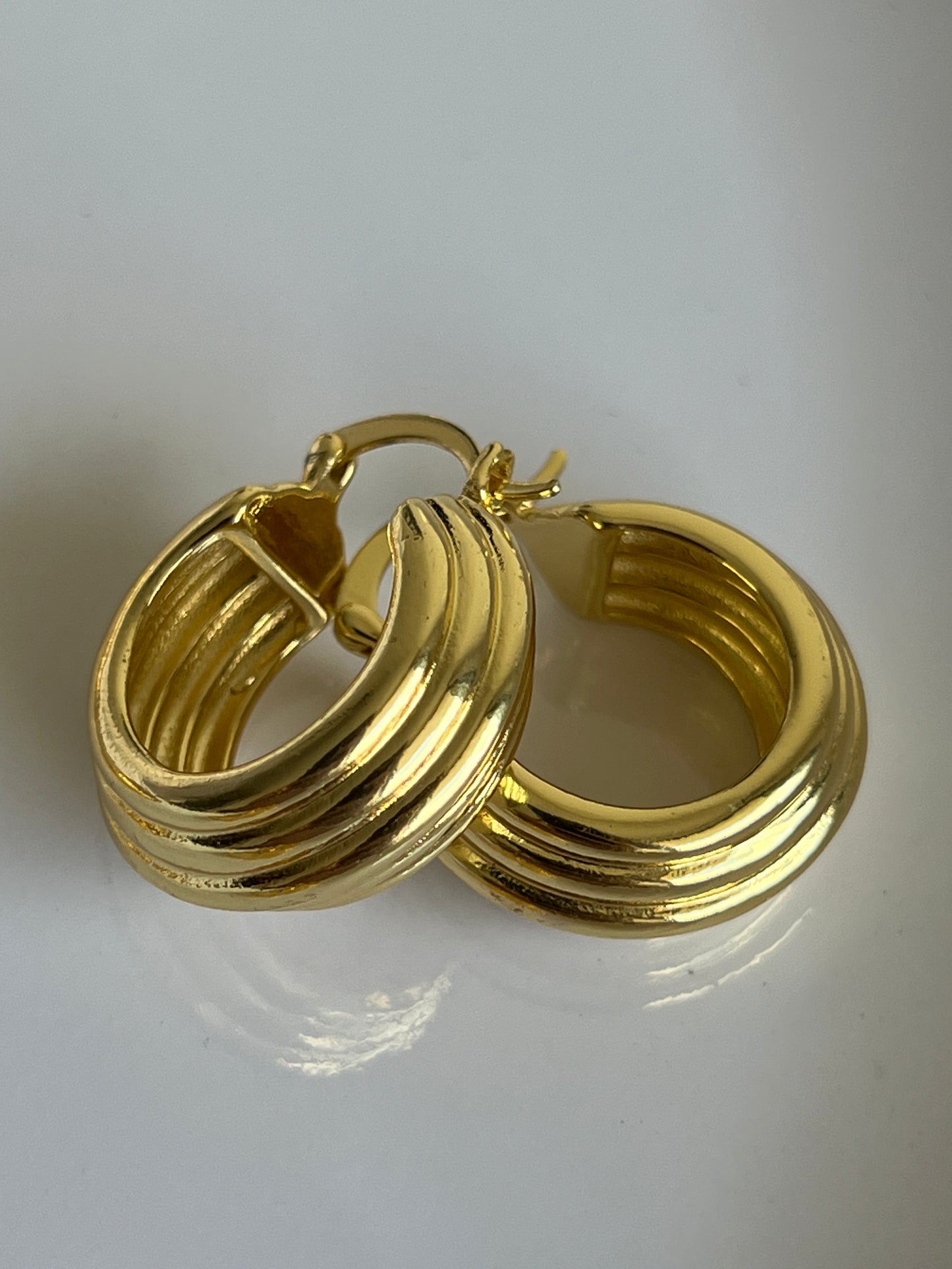 Argollas textura rayas