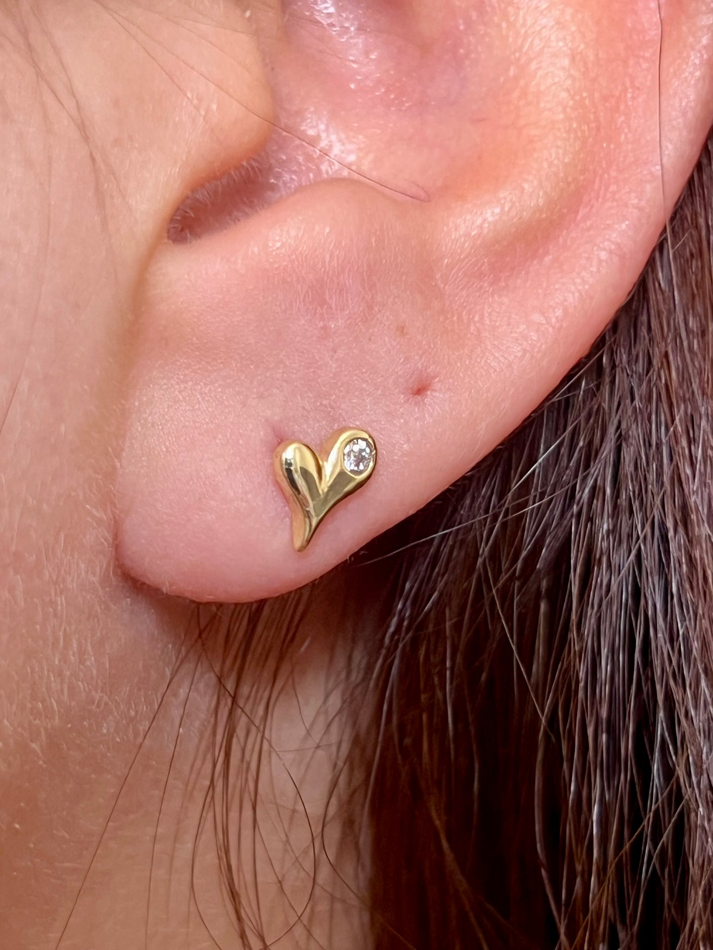 Aros corazón mini