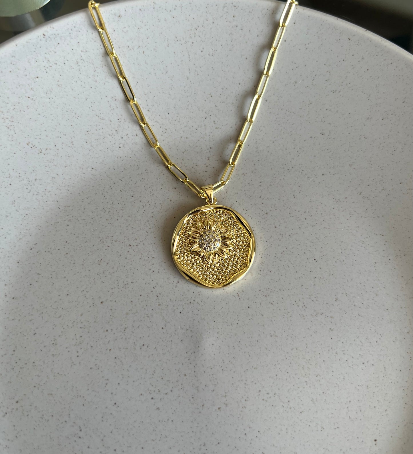 Collar girasol