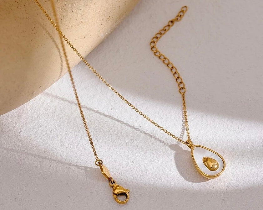 Collar Avocado Nácar