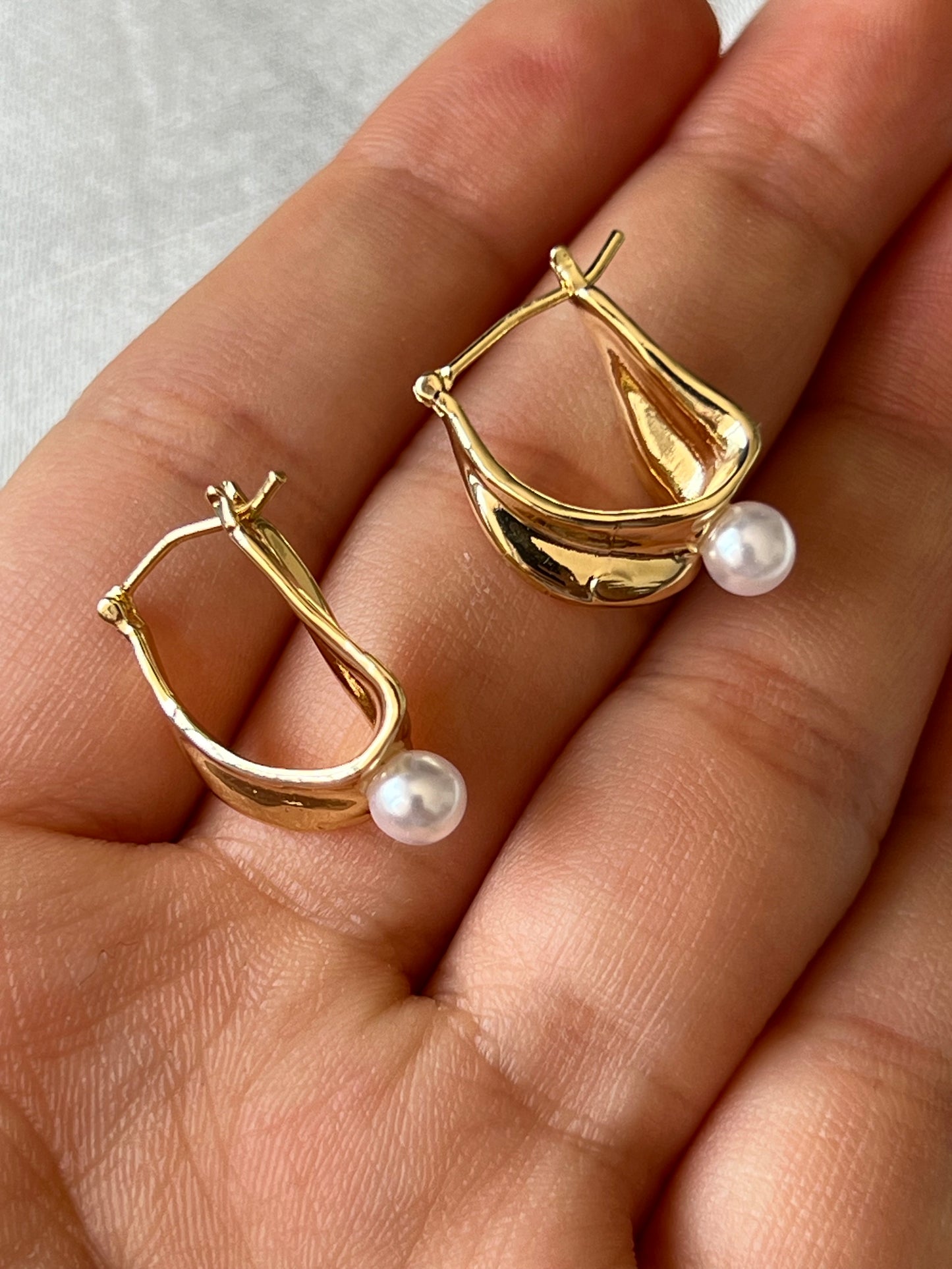 Argollas Pearl mini 2