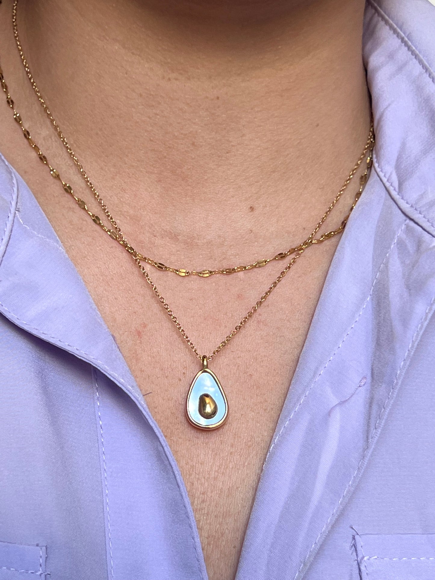 Collar Avocado Nácar