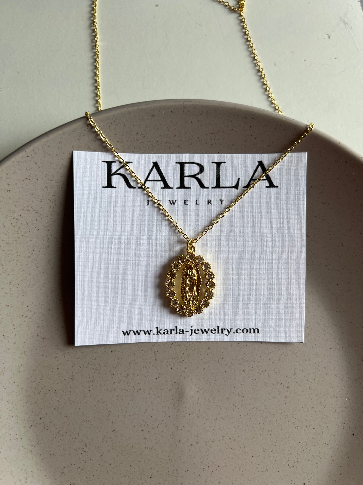 Collar virgen de Guadalupe