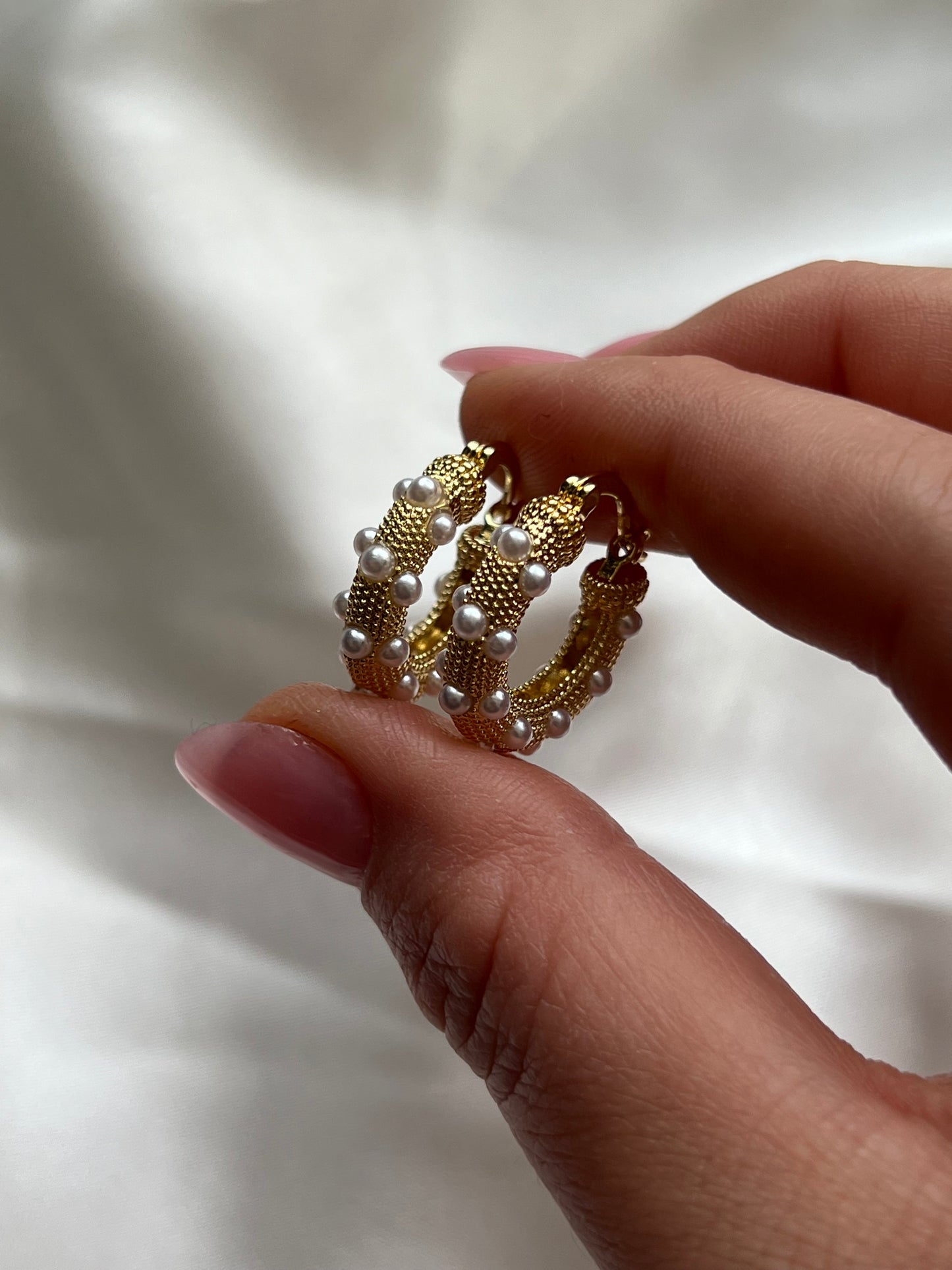 Argollas Julieta perlas