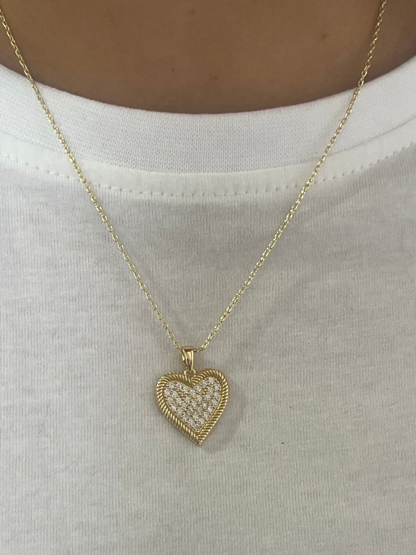 Set Collar + Aros corazón