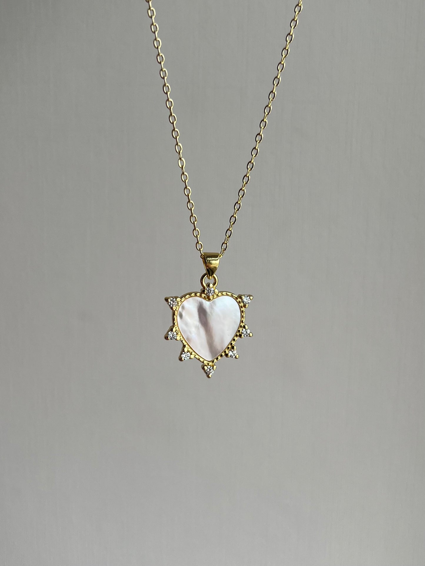 Collar corazón Nácar