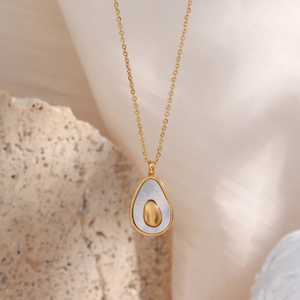 Collar Avocado Nácar
