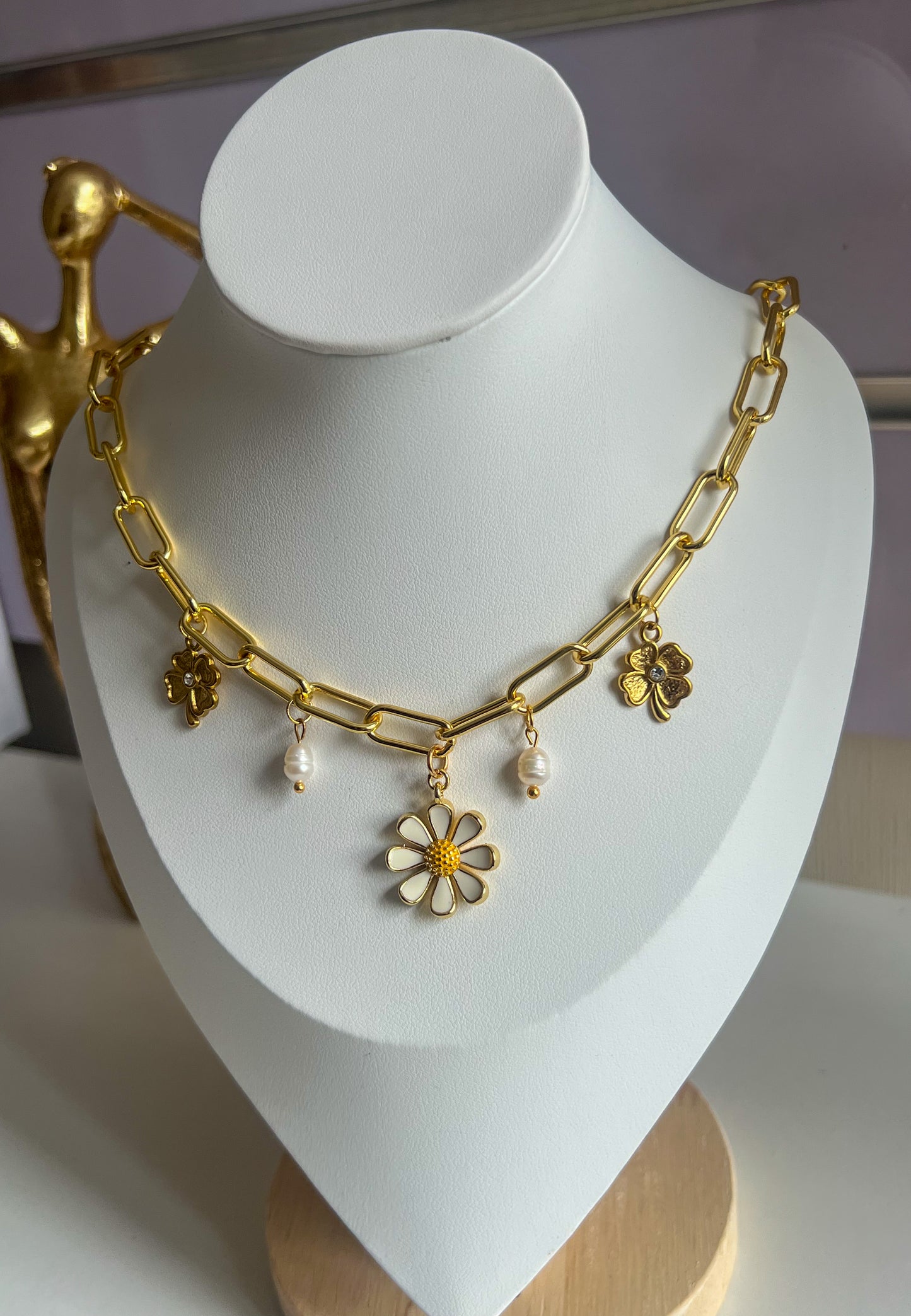 Collar multi dijes flor