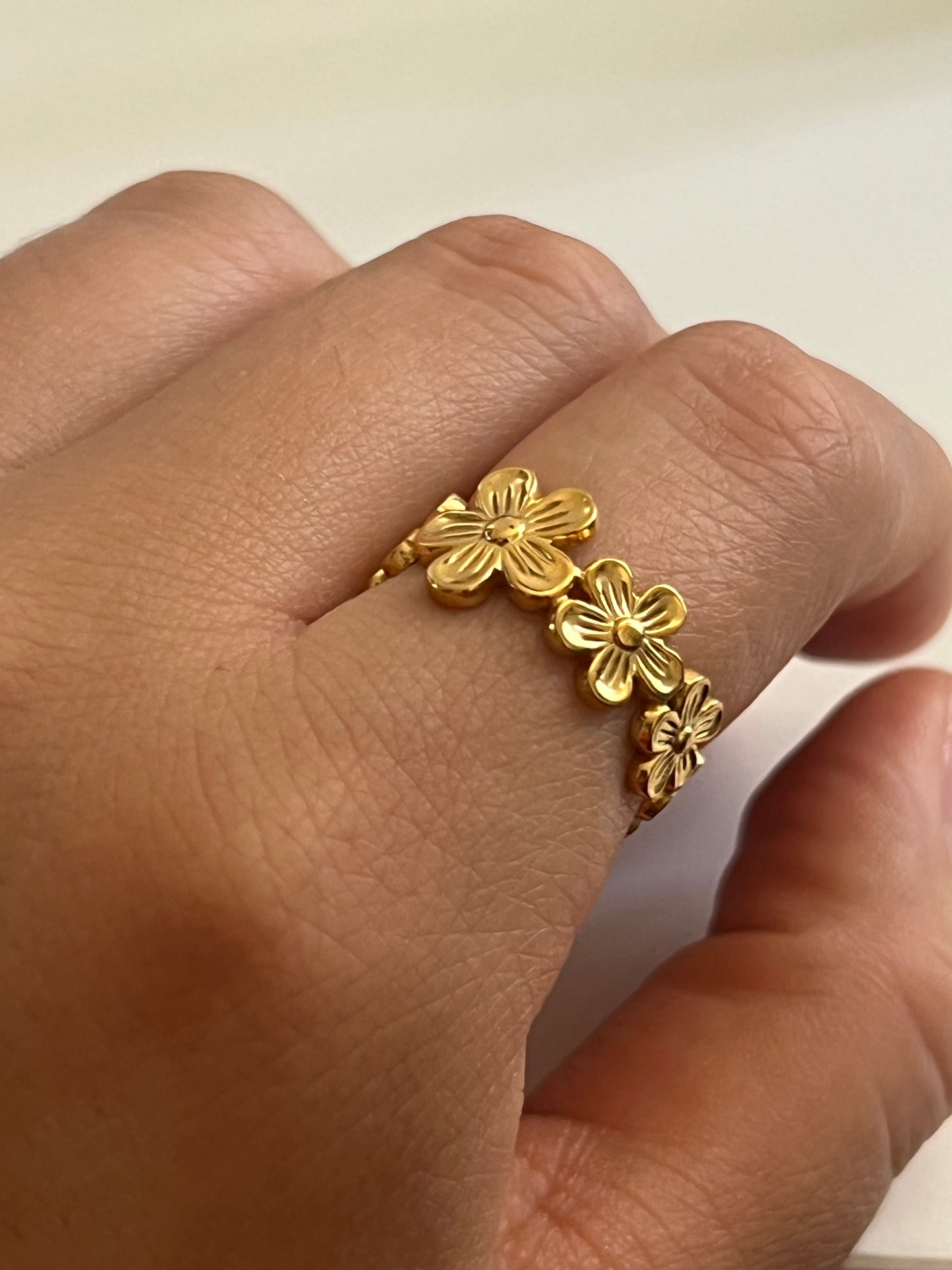 Anillo ajustable Flower