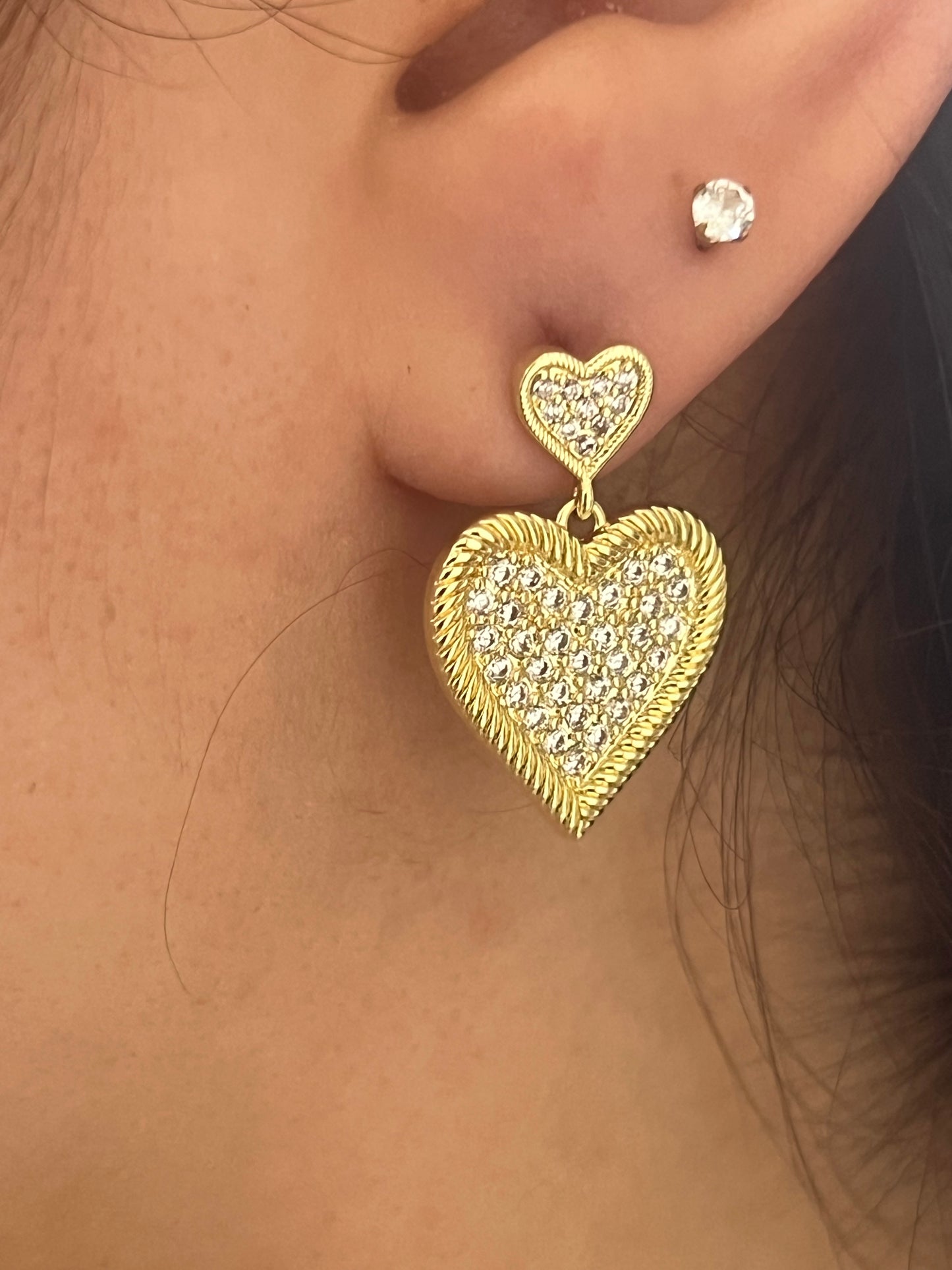 Set Collar + Aros corazón
