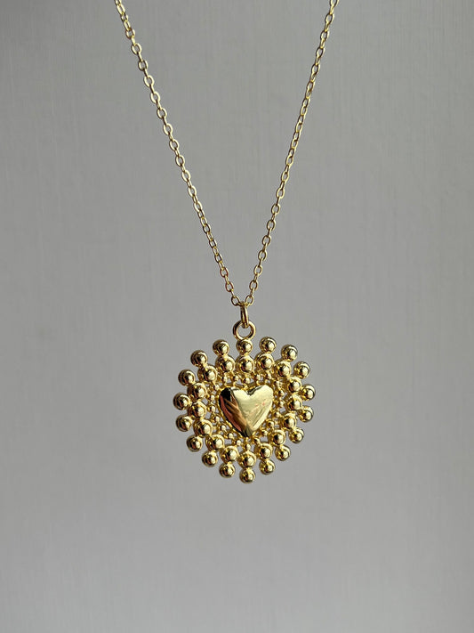 Collar corazón maxi