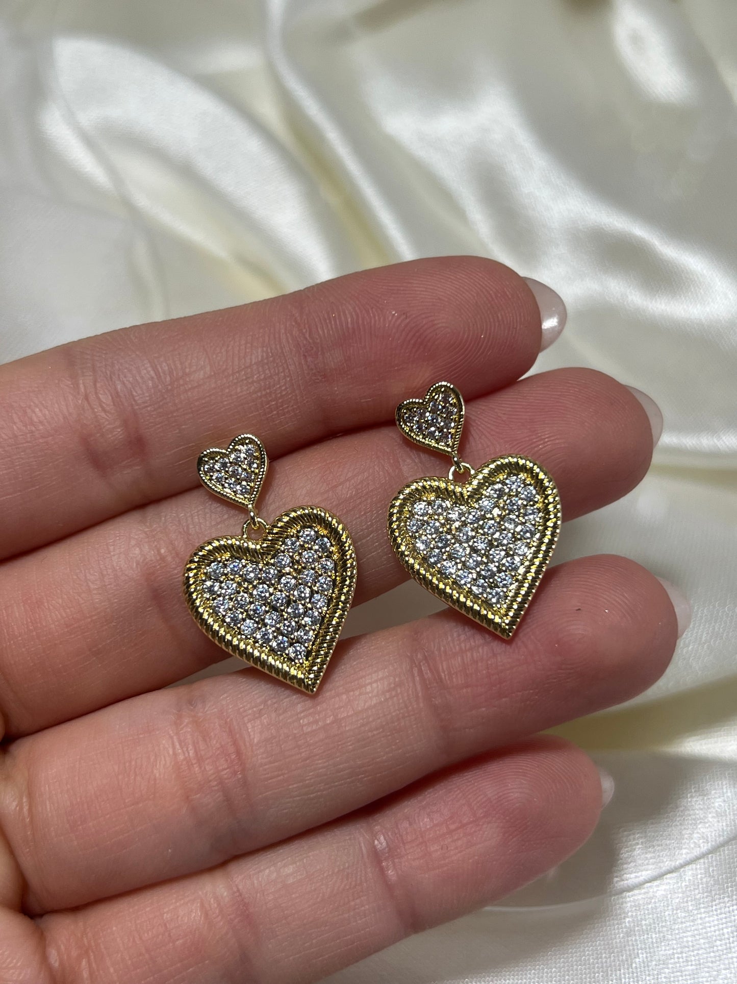 Set Collar + Aros corazón