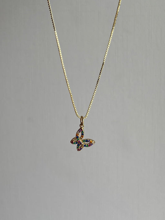 Collar mariposa colores