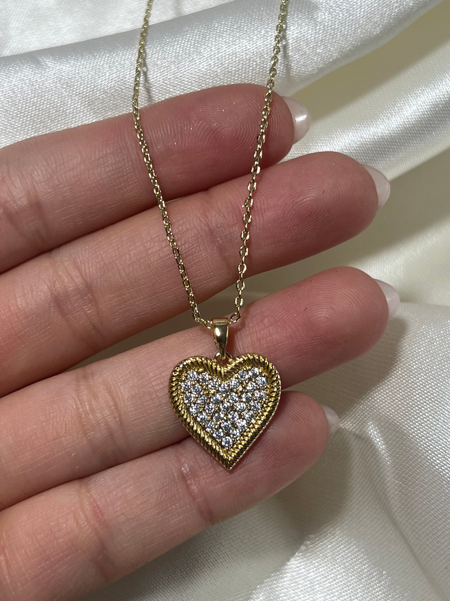 Set Collar + Aros corazón